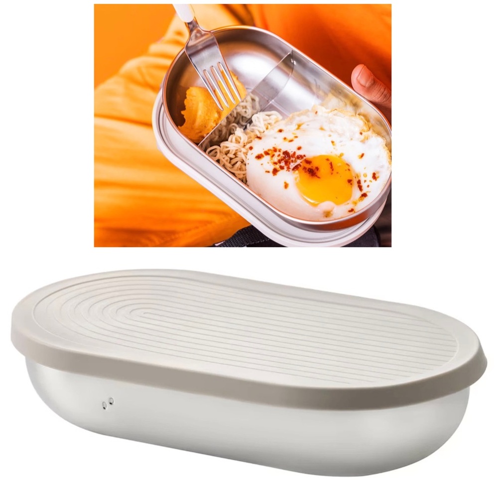 IKEA HALVVARM Food Container With Lid & Divider (204.972.21) NEW